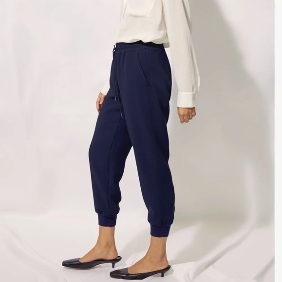 Aritzia Wilfred Crepe Buffon Jogger Pants Dark Gray Neutral Minimal XS - Picture 10 of 16